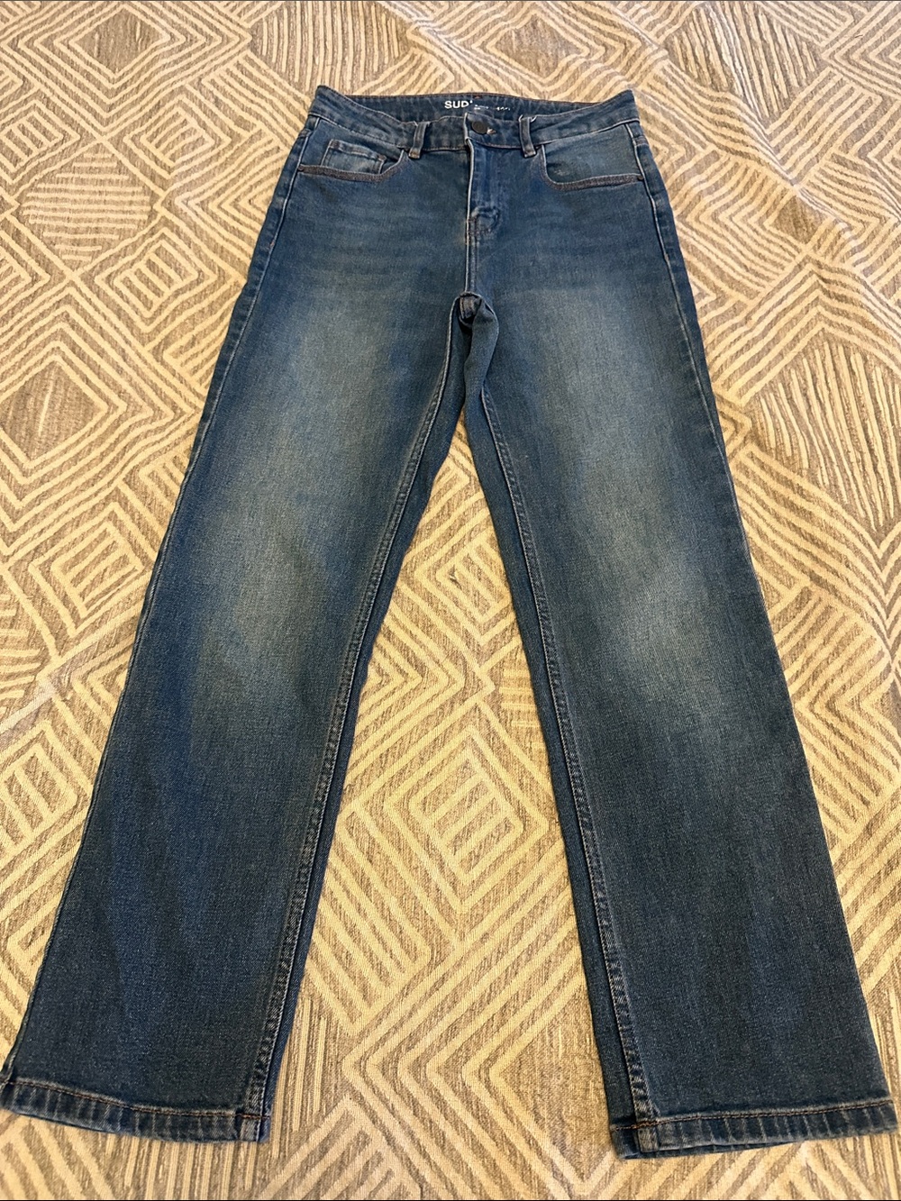 Women's Straight-Leg Jeans in Dark Blue by SUD express (made in Paris) - Picture 1 of 4